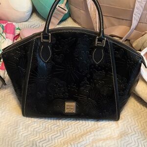 Dooney & Bourke Black Embossed Satchel
